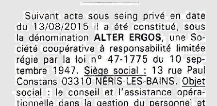 Alter ergos fête ses 10 ans !